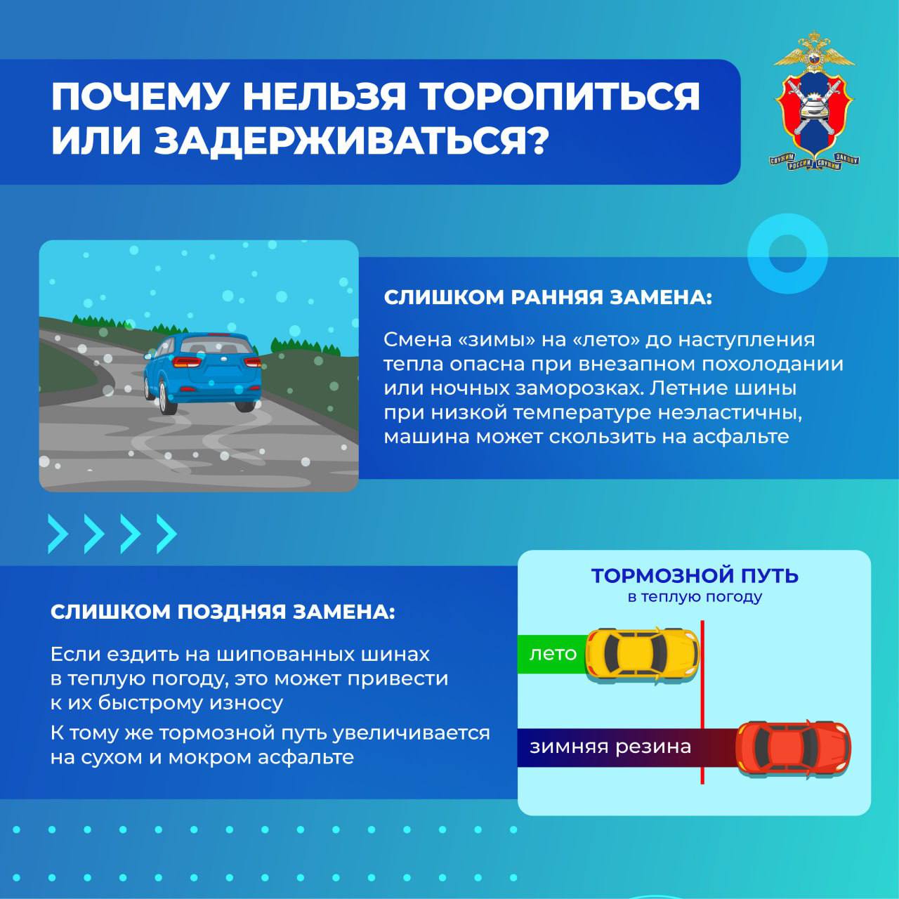 Госавтоинспекция рекомендует правильно выбрать момент для замены шин Госавтоинспекция рекомендует правильно выбрать момент для замены шин