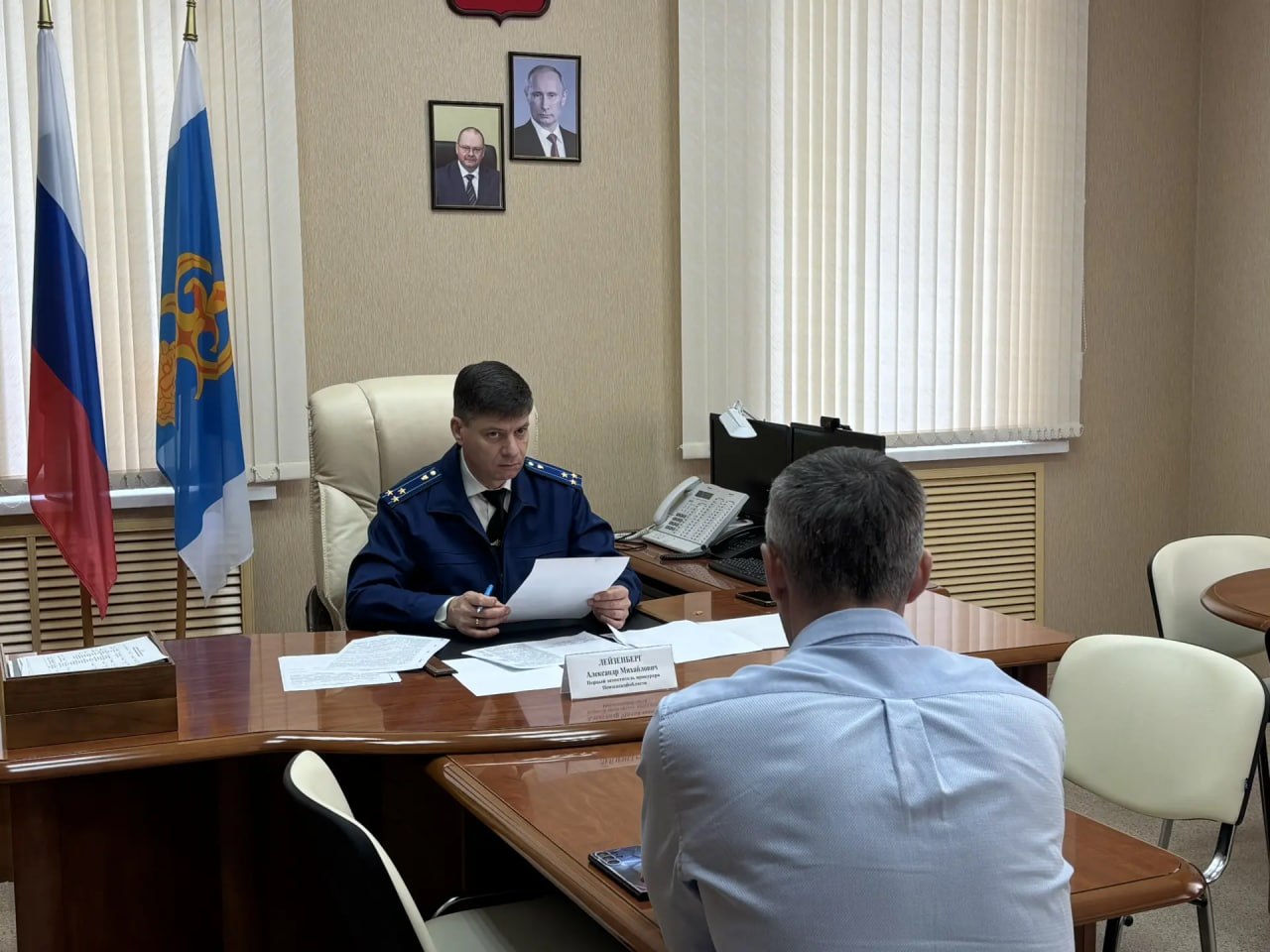 Первый заместитель прокурора региона Александр Лейзенберг провел личный прием граждан в Пензенском районе