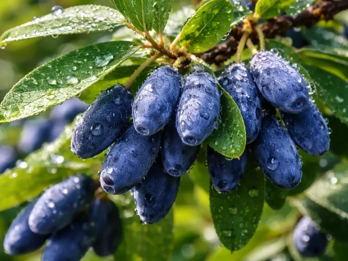 Съедобная жимолость начинает плодоносить на третий год после посадки