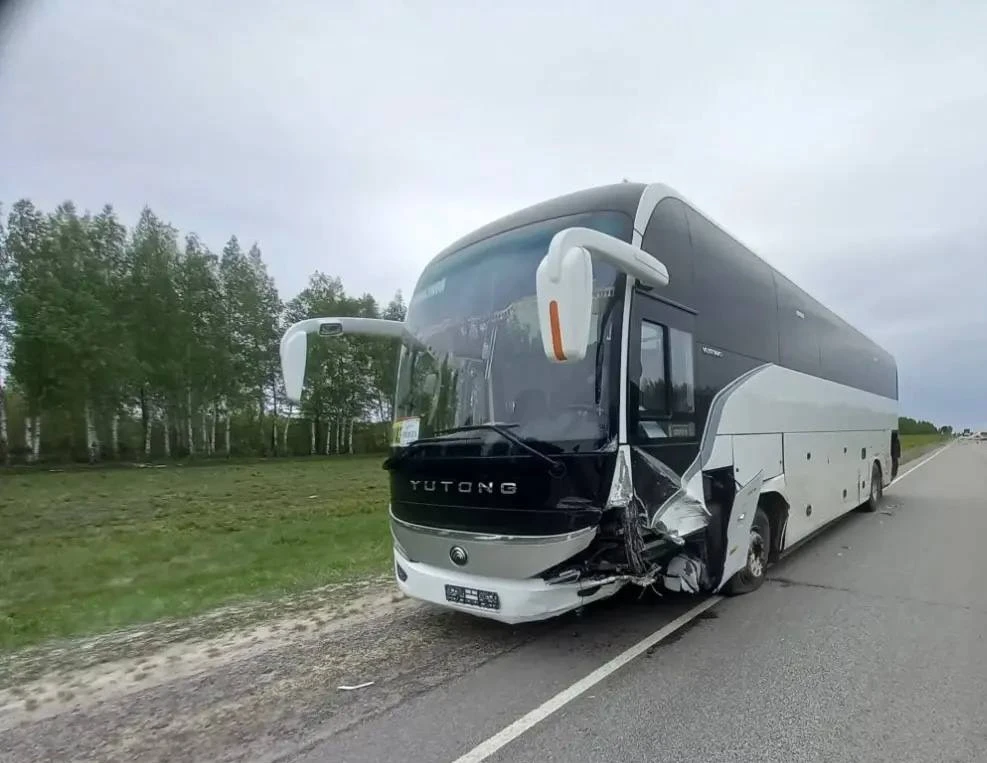 В Пензенской области пассажирский автобус столкнулся с иномаркой В Пензенской области пассажирский автобус столкнулся с иномаркой