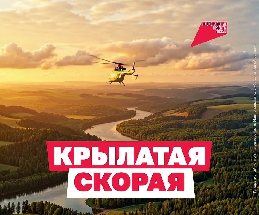 Когда счёт идёт на минуты, помощь приходит с воздуха
