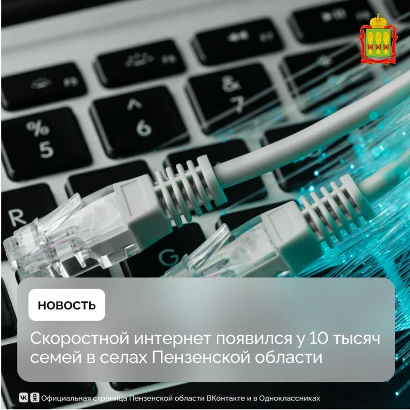 Скоростной интернет появился у 10 тысяч семей в селах Пензенской области
