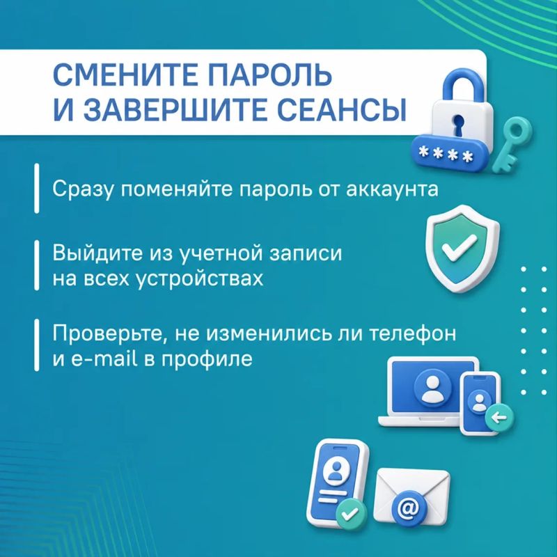 #ЦУР58_информирует. Подозреваете, что кто-то получил доступ к вашему аккаунту на «Госуслугах»? Не откладывайте проверку — взлом профиля может привести к утечке персональных данных и попыткам оформить услуги от вашего имени #ЦУР58_информирует. Подозреваете, что кто-то получил доступ к вашему аккаунту на «Госуслугах»? Не откладывайте проверку — взлом профиля может привести к утечке персональных данных и попыткам оформить услуги от вашего имени