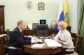 Олег Мельниченко: Провел рабочую встречу с министром сельского хозяйства РФ Оксаной Николаевной Лут, которая сегодня посещает ключевые объекты пензенского агропромышленного комплекса