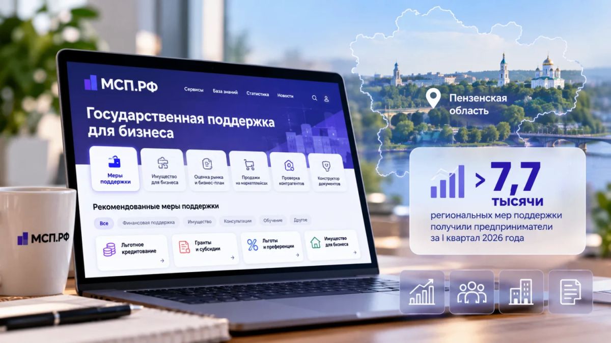 Пензенские предприниматели получили более 7,7 тысячи услуг на платформе МСП.РФ