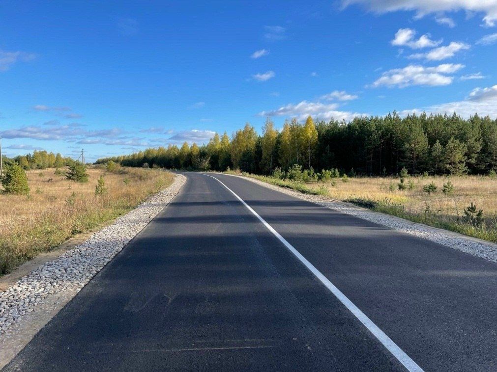 В Камешкирском районе по нацпроекту отремонтирована дорога к райцентру