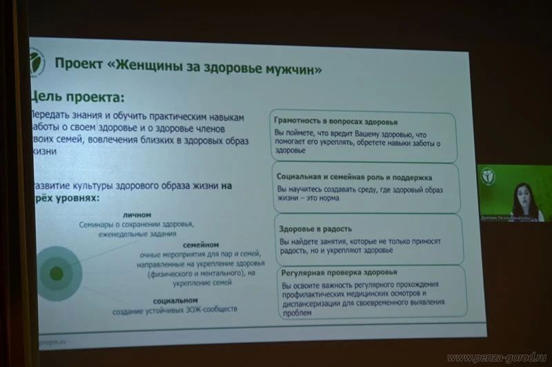 В Пензе дали старт проекту «Женщины за здоровье мужчин» В Пензе дали старт проекту «Женщины за здоровье мужчин»
